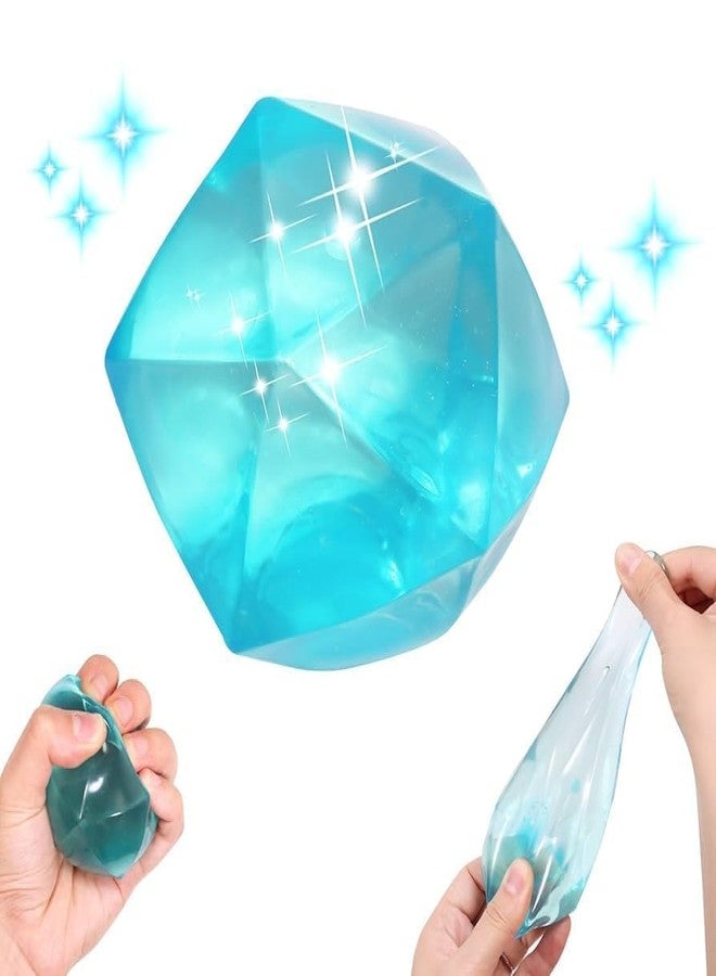 GOMNIK Masonry Ice Squishy Stress Cube - Slow-Rise Diamond Sugar Fidget Toy for Anxiety Relief & Hand Exercise - Soothing Fun for Kids & Adults (Blue) - Image 1